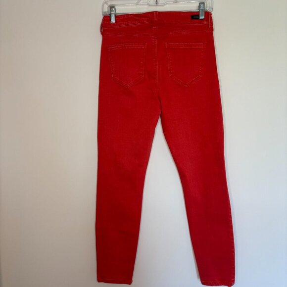 LIVERPOOL The Crop Jean Womens 4/27 Tomato Stretch 5 Pocket - Picture 3 of 6